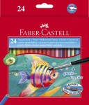 Faber-Castell Akvarelové pastelky 24ks + štětec (128856)