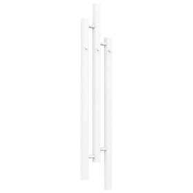 CERANO - Koupelnový radiátor Fabiano - háčky na ručníky - boční připojení - 251 W - bílá lesklá - 1200x220 mm CER-148970