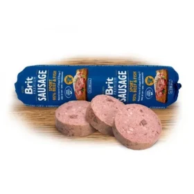 Brit Sausage Beef Fish-Sport formula 800g / Salám pro psy (8595602525935)