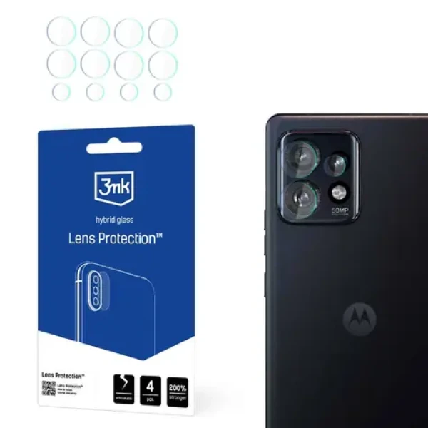 3mk Lens Protection Motorola Edge 40 Pro 5G / Skla na fotoaparát / hybridní