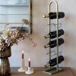 Chic Antique Stolní stojan na víno Antique Brass – pro 6 lahví, zlatá barva, kov