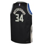 Dětský dres Milwaukee Bucks NBA Giannis Antetokounmpo #34 Jordan Swingman Černá (YOUTH)