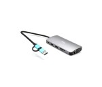 I-tec USB 3.0 USB-C/Thunderbolt 3x Display Metal Nano Dock with LAN, PD 100 W EDF_2108560