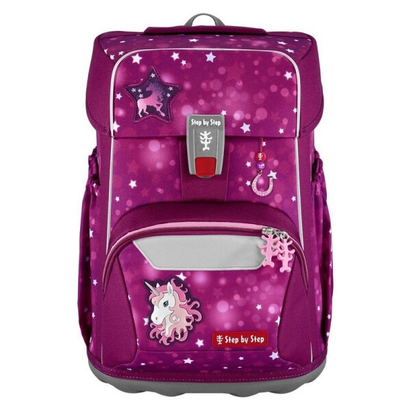Školní aktovka Step by Step GIANT Sweet Unicorn Nuala, pro prvňáčky - 5dílný set, certifik