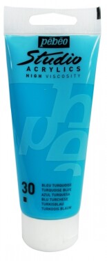 Akrylová barva Pébéo Studio Acrylic 100 ml - 030 tyrkysová