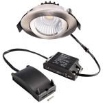 Deko Light 565371 Dione LED vestavné svítidlo, třída E (A - G), LED, pevně vestavěné LED, 8.50 W, niklová
