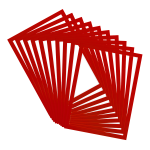 Djois otevřený rámeček - Magneto PRO, A4, PVC, červený, 10 ks