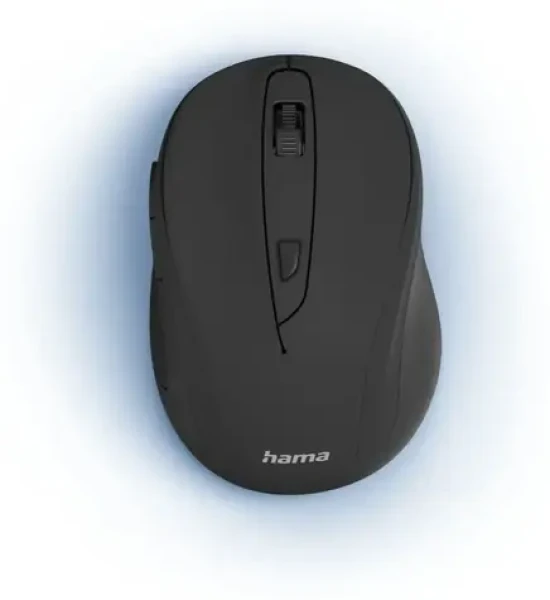 Hama MW-400 V2 černá / Ergonomická bezdrátová myš / 6 tlačítek / 2.4 GHz / 1600 DPI
