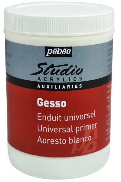 Pébéo Studio Gesso - univerzální akrylový šeps 1000 ml - bílý