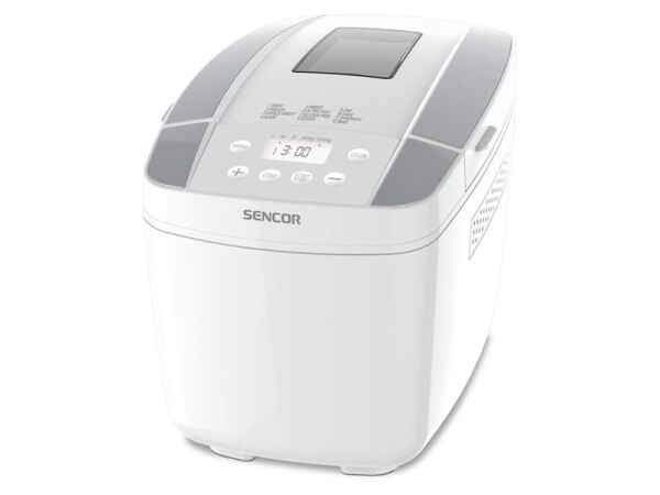 SENCOR SBR 0770WH bílá / Domácí pekárna / 800 W / 1.2kg / 3 stupně propečení / 10 programů (8590669295074)