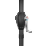 Skládací slunečník s naklápěním - 210 cm Šedá