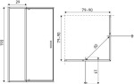 KERRA - Sprchový kout Dunaj 2D 80-90x80-90 (bez vaničky) 5907548116420