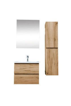 Koupelnová skříňka s umyvadlem SAT B-Way 59x50x45 cm dub mat KSETBWAY21 KSETBWAY21