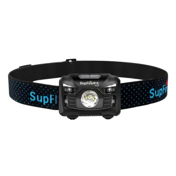 Superfire HL06 černá / Čelovka / 500 lm / USB nabíjení / IPX4 (HL06)