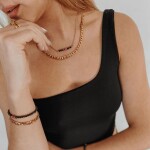 Inspirace 148 - Dámský set šperků – černý turmalín, růžový rubín