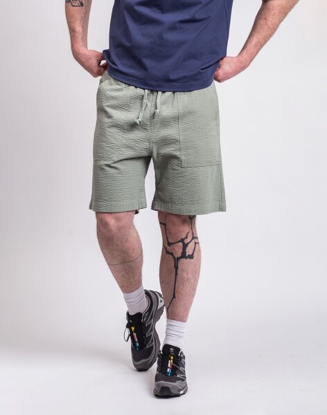 Service Works Seersucker Chef Shorts SAGE M