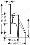 HANSGROHE - Metropol Sprchová baterie pod omítku, chrom 32565000