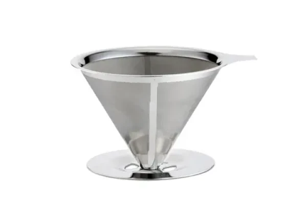 Weis Filtr na kávu dvouvrstvý nerez / Filtr na kávu / nerezová ocel / průměr 12,5 cm (18958)