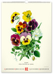 Nástěnný kalendář 2026 NOTIQUE - Vintage plakáty – herbář, 33 x 46 cm