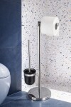 Stojan na toaletní papír a WC štětku AWD INTERIOR 2053 chrom AWD02072053