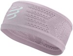 Compressport Thin On/Off Sportovní funkční světle modrá - Běžecká čelenka Compressport Headband On/Off - roseate