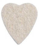 Timber Tones Felt Tones Heart Natural Wool Felt