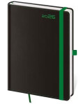 Diář 2026 týdenní B6 Black Green s poutkem
