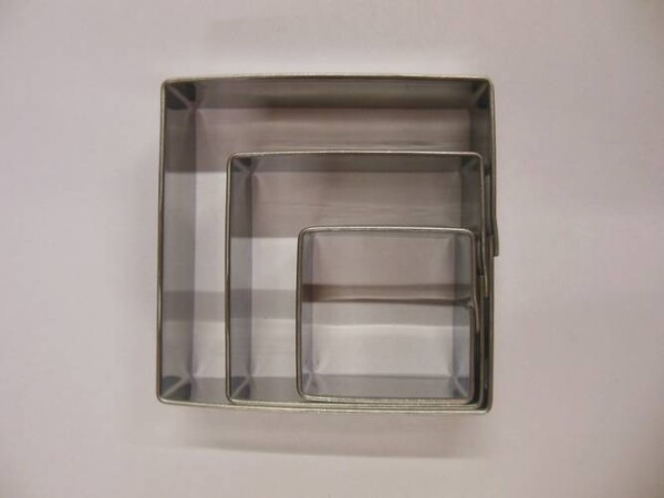 Dortisimo Sada vykrajovátek Čtverce (3 ks)