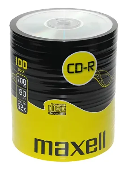 Maxell CD-R 700 MB / 52x / 80 min / 100 ks / Spindl (MX624037)