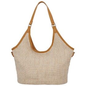 Stylová dámská kabelka na rameno Alfréda, světle hnědá