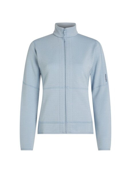 ICEBREAKER Wmns Merino 400 RealFleece Descender LS Zip, Zinc Blue (vzorek) velikost: S