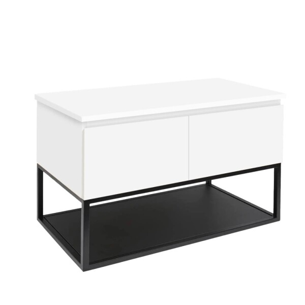 Koupelnová skříňka s krycí deskou SAT B-Way 119x57x45 cm bílá lesk BWAY120WDESK BWAY120WDESK