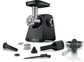Bosch MFWS430B stříbrná, černá / Mlýnek na maso / 1900 W / 2,5 kg/min / 2 rychlosti (MFWS430B)