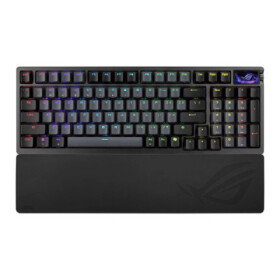 ASUS klávesnice ROG Azoth 96 HE, Mechanická, Bezdrátová, BT, RF 2.4GHz, CZ/SK, černá EDF_1663127