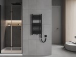 MEXEN/S - Hades radiátor + topná tyč 800 x 400 mm, 300 W, černá W104-0800-400-2300-70
