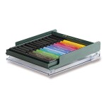 Popisovače Faber-Castell Pitt Artist Pen Brush 12 ks, základní barvy