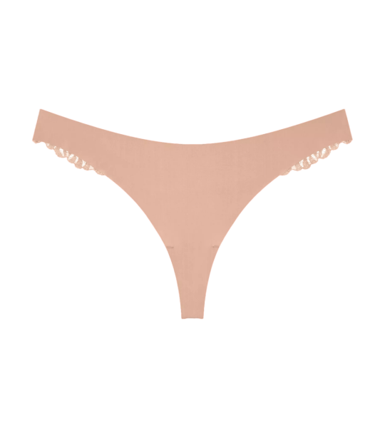 Dámská tanga Pretty Micro String - BROWN - sv. hnědé 00EP - TRIUMPH BROWN S