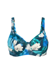 Dámská plavková podprsenka Summer Fleur W 02 - Triumph tmavá kombinace tyrkysové (M025) 040C