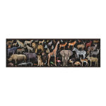 Edukační puzzle Apli - Ohrožená zvířata v savaně, 200 ks, 6+