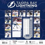 JF Turner Kalendář Tampa Bay Lightning NHL 2025 Wall Calendar