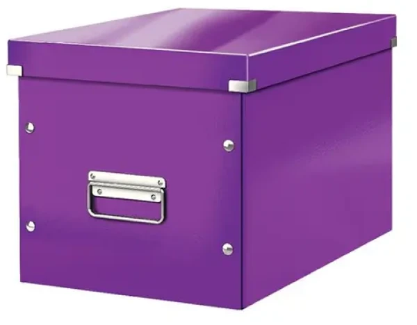 Leitz Click&Store, Čtvercová krabice velikost L (A4), purpurová (61080062)