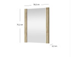 ARTEN (NANO Systems s.r.o.) Zrcadlo DOORSET-60 (Dub navarra) ZRCADLO-DOORSET-60