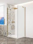 GELCO - TRINITY GOLD čtvercový kout 800x800 levý, čiré sklo, GT5680-80CL-G GT5680-80CL-G