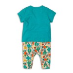 Kojenecký set chlapecký - tričko a kalhoty, Minoti, Leaf 1, kluk - 80/86 | 12-18m