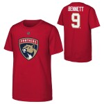 Outerstuff Dětské tričko Sam Bennett #9 Florida Panthers NHL Flat Name & Number Short Sleeve Cotton Velikost: Dětské XL (170 – 176)