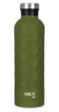 NILS Camp NC3805 zelená / Termoláhev / 750 ml / nerezová ocel / dvojitá stěna / bez BPA
