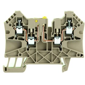 Weidmüller 1905100000 zkušební oddělovací řadová svorka šroubovací Tmavě béžová 50 ks