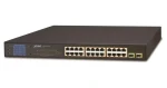 Planet GSW-2620VHP / Switch / 24x 1Gb / 2x 1Gb SFP / PoE 802.3at/az 300W / LCD / VLAN / Extend mód 250m (GSW-2620VHP)