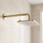 REA - Obdélníková dešťová sprcha JS-032 Brushed Gold REA-P0396