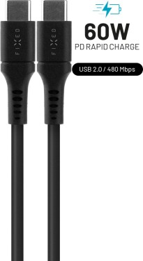 Fixed FIXDLS-CC2-BK Liquid USB 2.0 USB-C/USB-C, PD 60W, 2m, černý